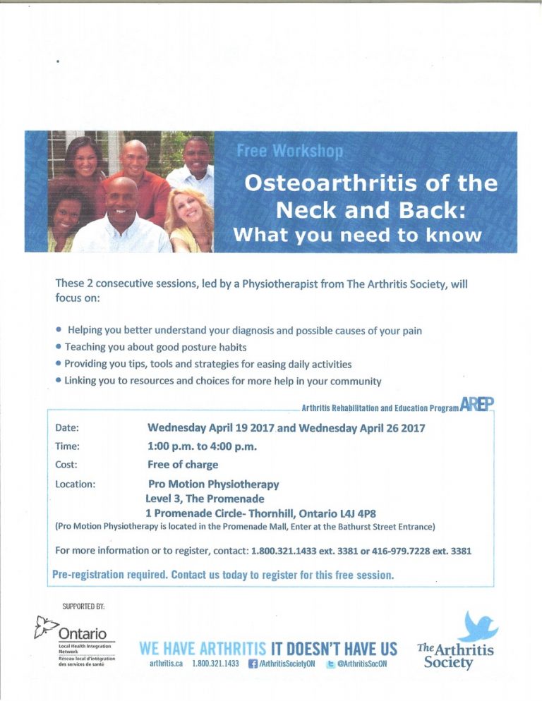 Free Osteoarthritis of Neck and Back What you need to know